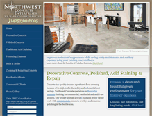 Tablet Screenshot of northwestconcrete.com